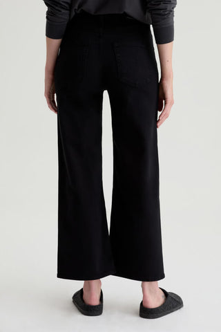 AG Saige Wide Leg Crop Super Black