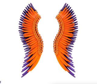 Madeline Earring Orange & Purple
