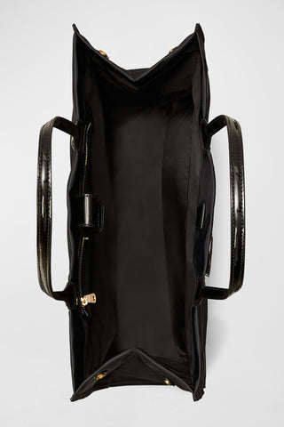Ella Patent Small Tote Black