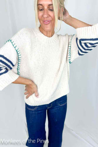 Chunky Crew Navy Sand