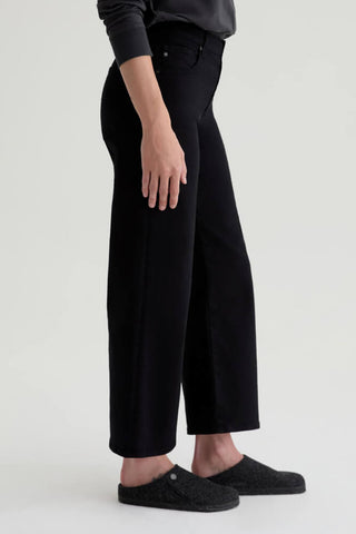 AG Saige Wide Leg Crop Super Black