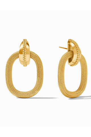 Cheval Doorknocker Earring-Gold-OS