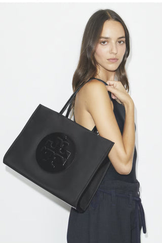 Ella Patent Small Tote Black