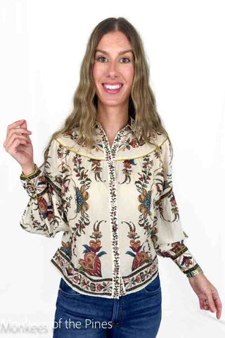 Farm Rio Majestic Heart Blouse