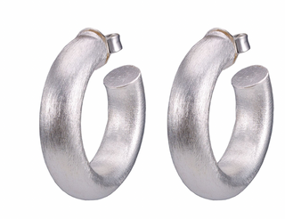 Small Chantal Hoop Silver