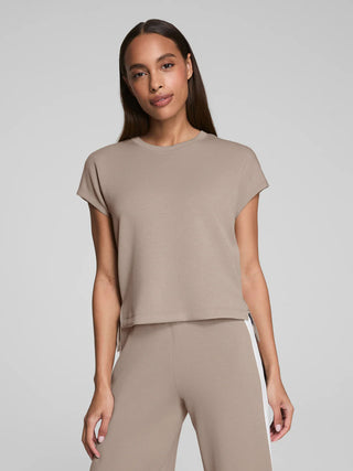 Spanx Air Essential Top Heather Brown