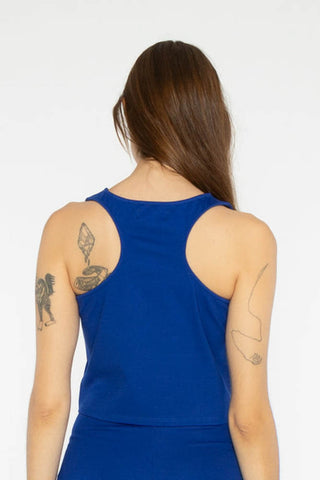 Ponte Knit Tank Top Cobalt