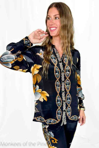 Farm Rio Snake Print Top