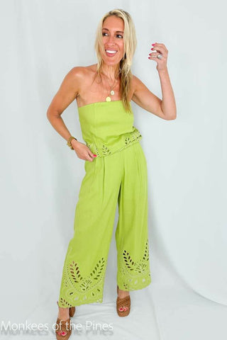 Linen Pants Green