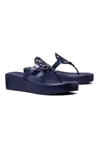 Tory Burch Miller Wedge 25MM New Navy