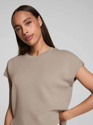 Spanx Air Essential Top Heather Brown