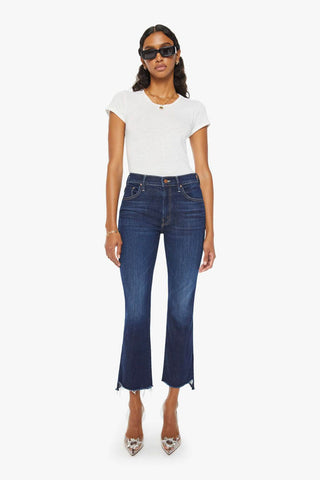 Mother Insider Crop Step Fray Off Limits