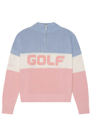 Golf Quarter Zip Pastel Colorblock