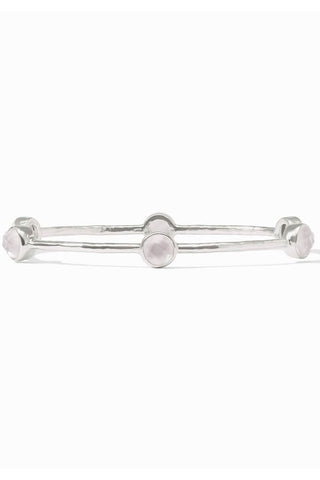Milano Luxe Bangle-Iridescent Clear Crystal-S