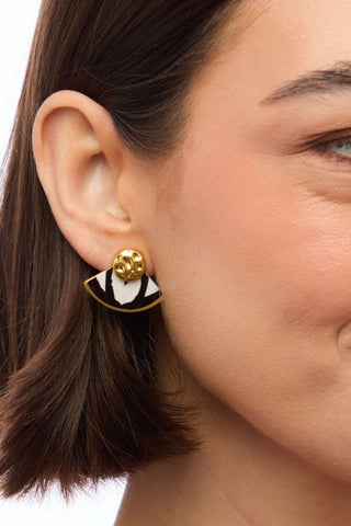 Brackish Greybull Stud Earring
