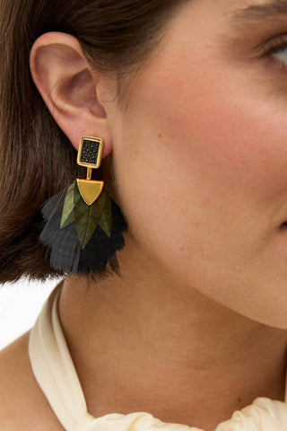 Brackish Elise Bezel Drop Earring