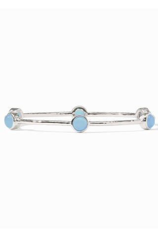 Milano Luxe Bangle-Chalcedony Blue-S