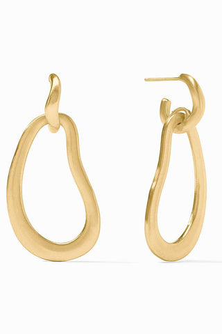 Wave Doorknocker Earring - OS