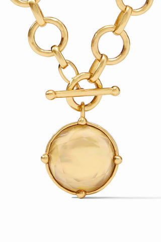 Honeybee Statement Necklace-Iridescent Champagne-OS