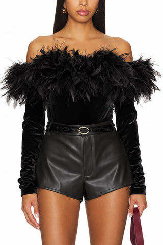 Amanda Uprichard Ella Top Black