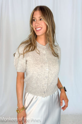 Cashmere Cardigan Grey