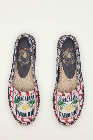 Farm Rio Copacabana Espadrille Loafer Red