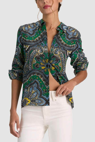 A+O Willa Placket Top Bon Voyage