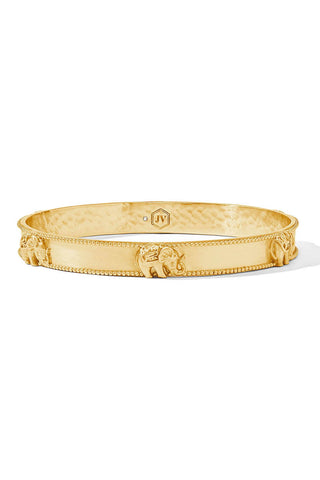 Elephant Bangle-Gold-L