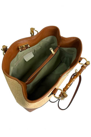 Le Feme Chateau Bamboo Tote