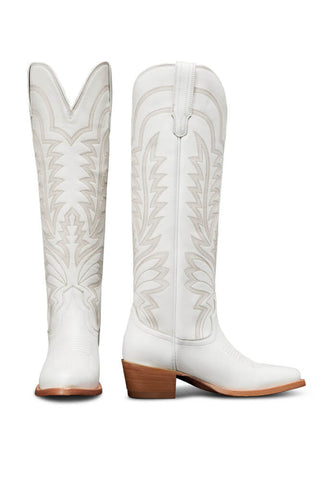 Tecovas Abby Wide Calf Snow Cowhide