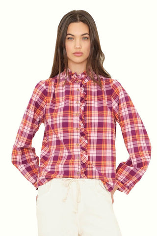 Xirena Nicholson Top Plaid
