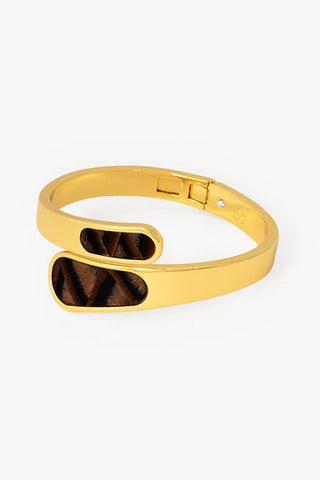 Naomi Bezel Hinge Cuff Matte