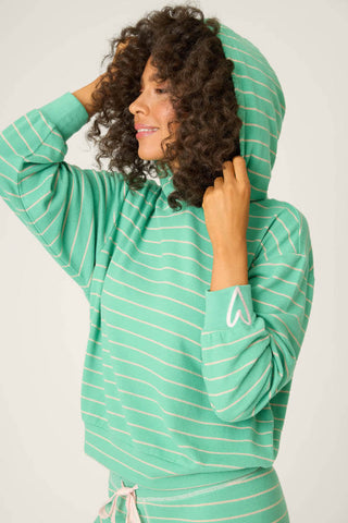 Hoodie Peace & Pawlidays Winter Green