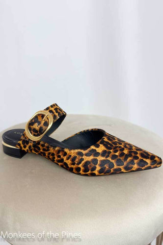 Sloan Leopard Calf Hair Slide