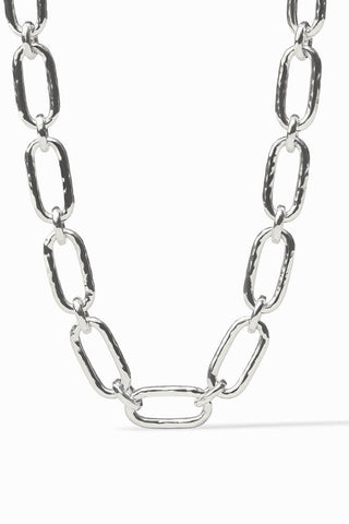 Julie Vos Sahara Demi Link Necklace Silver