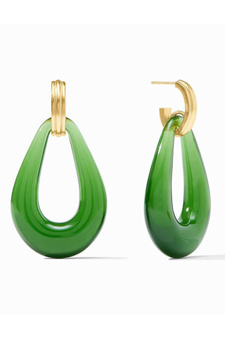 Carnaby Doorknocker Earring-Palmetto Green-OS