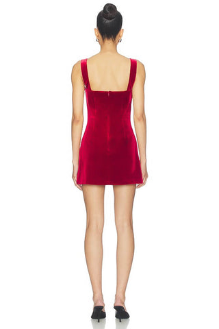 Amanda Uprichard Soho Romper Carnelian