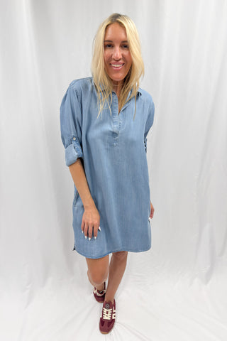 Bella Dahl Long Sleeve A-Line Dress Olive Night – Monkee's of the Pines