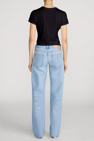 Frame Gray Dodger Offset Hem