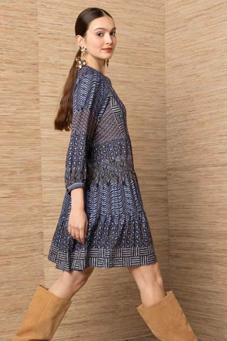 Halebob Blue Floral Dress