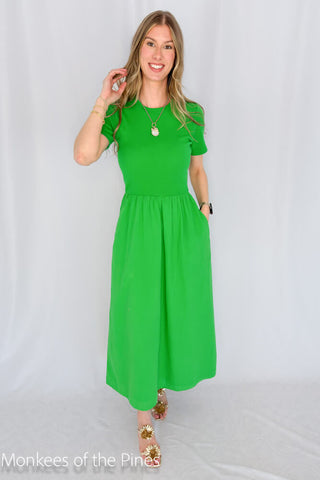 Xirena Fayth Dress Green Leaf