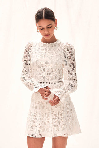 Saylor Marilla Dress White