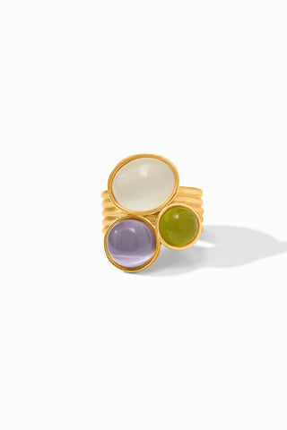 Cobblestone Statement Ring Multi Stone Cat's Eye 7