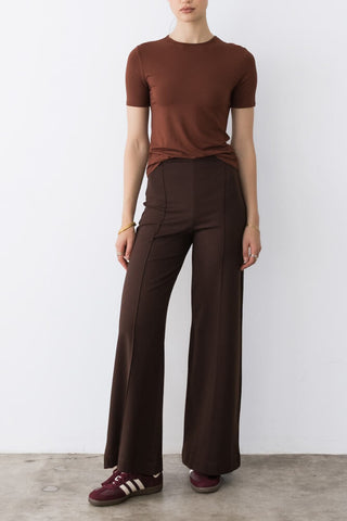 Ripley Radar Cropped Wide leg Chocolate Pant