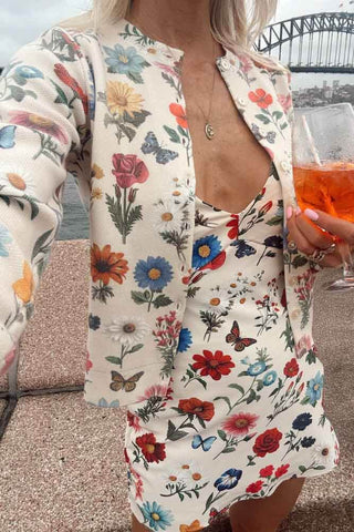 Show Me Your Mumu Cafe Knit Cardigan French Floral