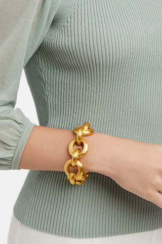 Cannes Link Bracelet-Gold-OS