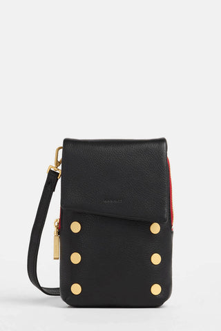 Hammitt VIP Mobile Black BG Red Zip