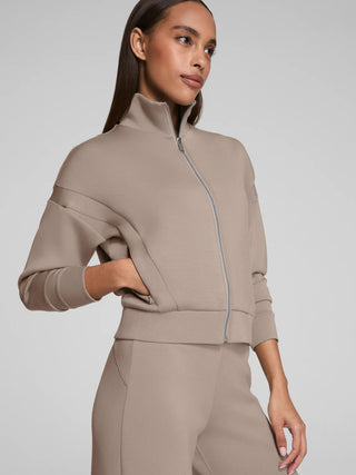 Spanx Air Essential Drapefront Jacket Truffle Brown