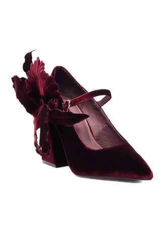 Cecelia NY Mislead Flower Dark Cherry