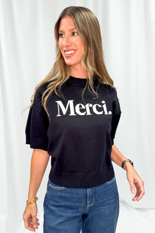 Merci Sweater Black